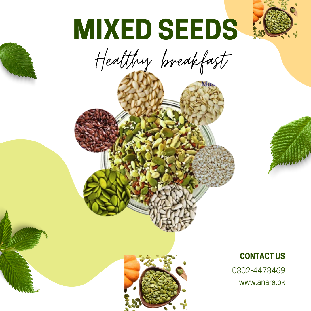 Mixed seeds (Melon, Pumpkin, Flex seeds, Sesame seeds and Sunflower seeds)